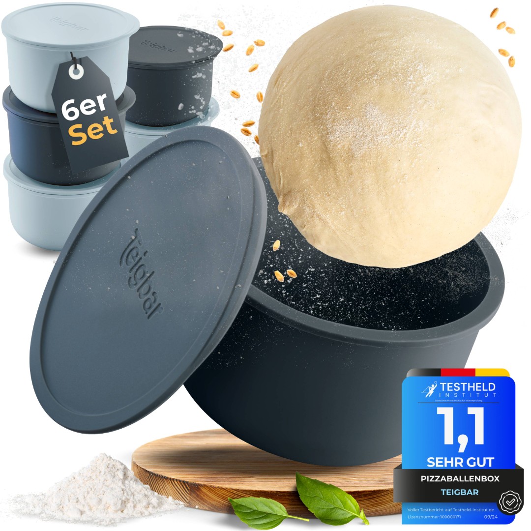 Schwarz / Grau – 6er Set